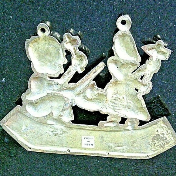 Key Holder Wall Plate 4 Hooks Indian Brass Fighting Figures Warriors Mounted Fix - Picture 10 of 16